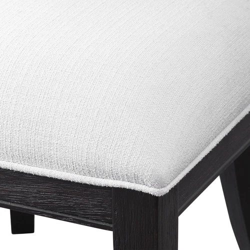 Uttermost Idris Charcoal Black Stain Armless Chair - Picture 4 of 6