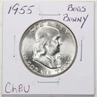 1955 Bugs Bunny FS-401 50C Franklin Half Dollar in Choice BU Condition #6466
