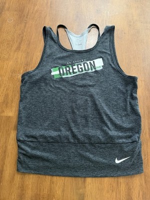 Cute Oregon Ducks Women Nike Size Medium Tank Top Grey
