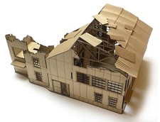 Factory ruins 1:56 for Bolt Action, mdf, 28mm laser cut wargaming terrain