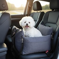 Cozy Dog Car Seat for Medium Dogs, Soft Dog Bed for Car, Safety Travel Bed