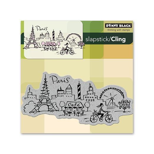 Penny Black Cling Rubber Stamps - Paris 40-119