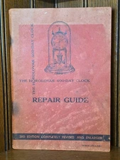 VTG Clock Book Horolovar 400 Day Clock Repair Guide - Charles Terwilliger - 1956