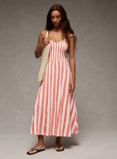 AE Sunchaser Smocked Maxi Dress, Pink