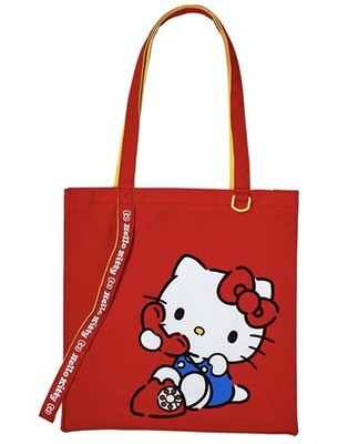   Sanrio Hello Kitty Red Tote Bag Shoulder Bag Kawaii Japan  