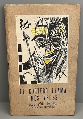 RARE 1992 Cuban Poetry Jose Manuel Espino -El Cartero Llama Tres Veces -Ltd 1000