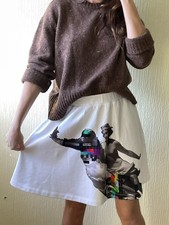 Frankie Morello swing skirt towel  fleece printed heavy cotton size 12