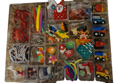 FREE Merry Christmas Advent Toys Huge Asst Activity  Lot 131 Value over $100 NIB
