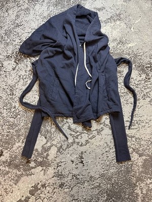Rick Owens Olmar & Mirta Black Wash Mountain Wizard Hoodie