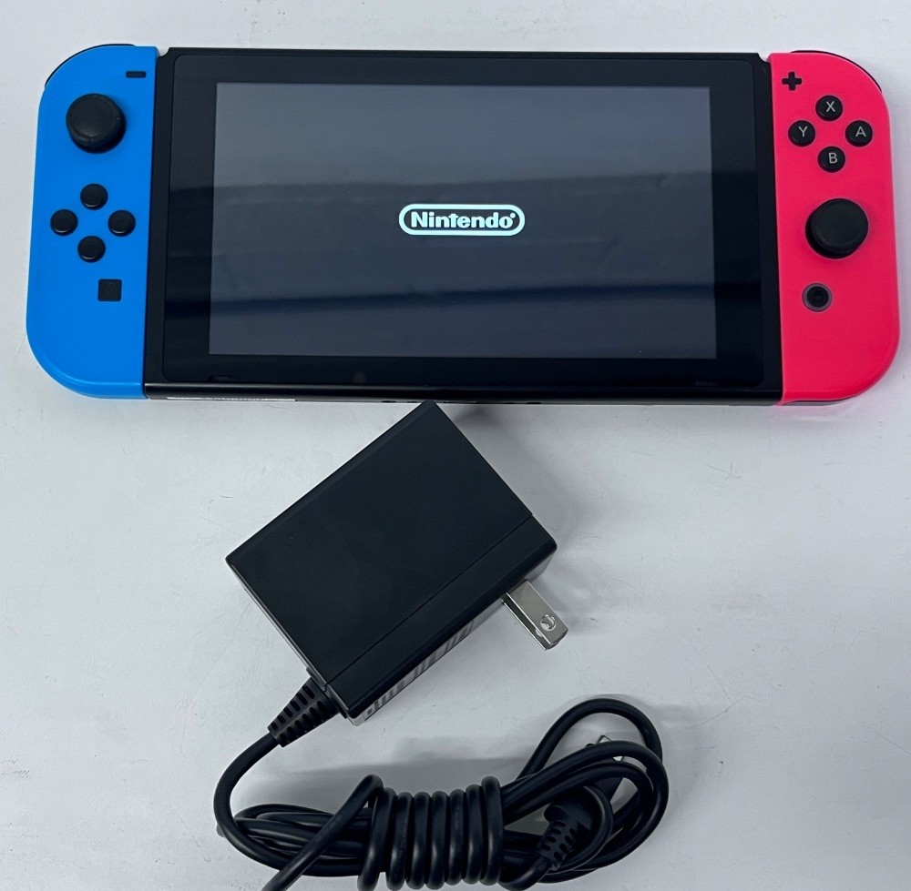 Nintendo Switch with Neon Blue and Neon Red Joy-Con HAC-001