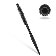 Sliverdew Mini Quiff Roller Brush, 1/2 Inch with Wooden Handle and black 