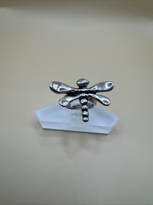 UNOde50  SilverTone My Dragonfly Ring Handmade In Spain