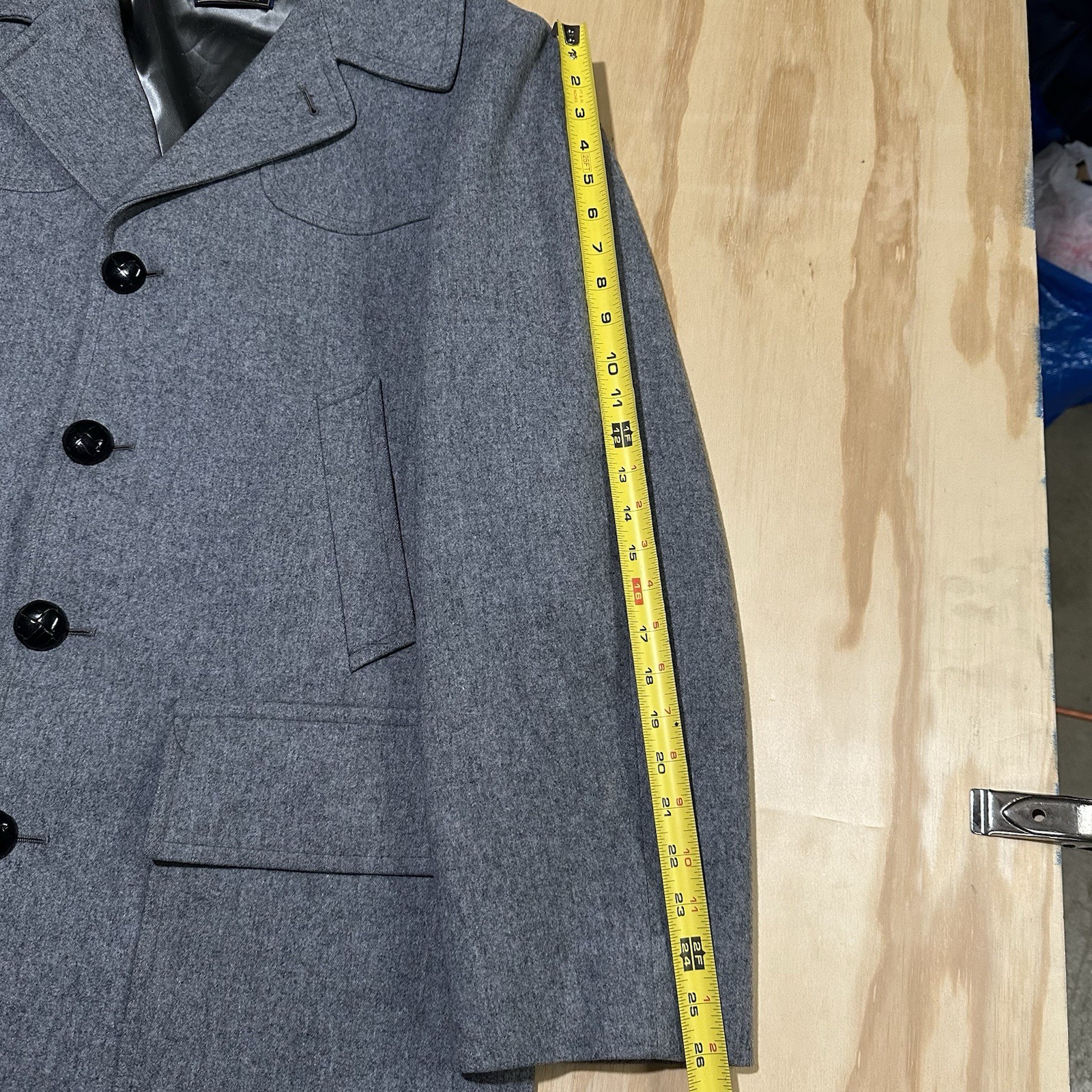 Vintage Pendleton Wool Coat Jacket Gray Western R… - image 6