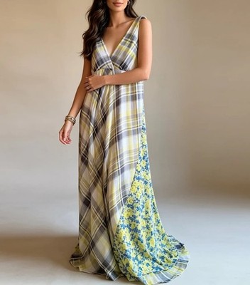 Seidenkleid Neu Label Sportmax Code Silk Dress Empire Floral 48 Made Italy