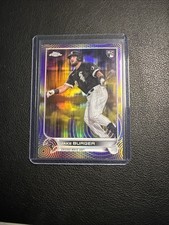 2022 Topps Chrome Sonic - Jake Burger #29 Purple & Yellow Sonic Pulse /299 (RC)