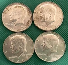1965 Thru 1968 Kennedy Silver Half Dollars Lot of 4 (346)