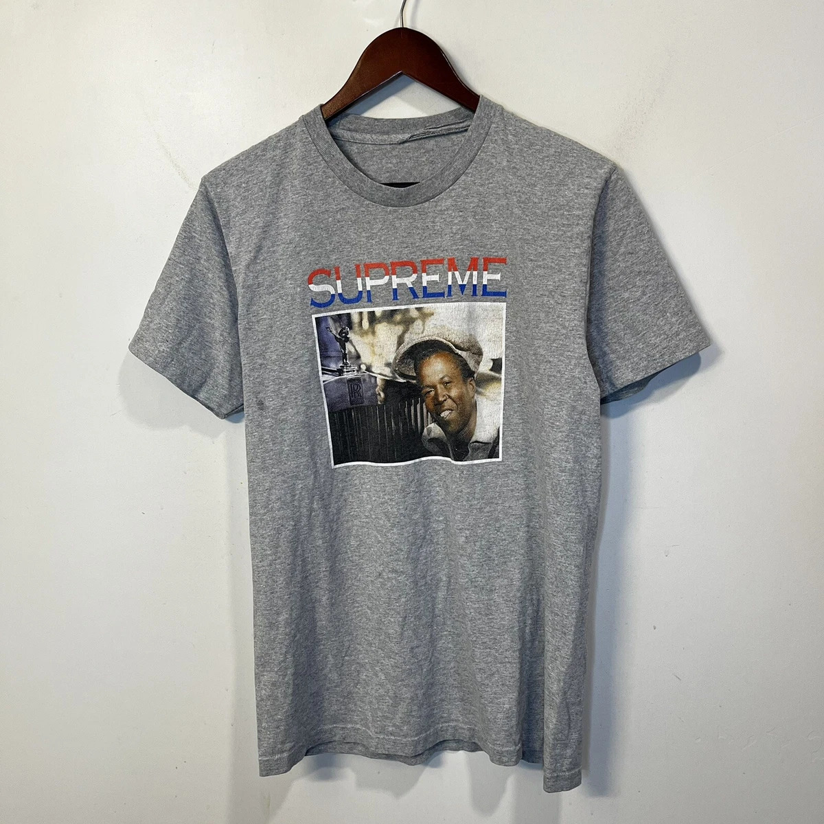 SUPREME SHIRT BARRINGTON LEVY ROLLS ROYCE MEDIUM Grey USA MADE