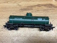 HO Scale Vintage GATX 648 single Dome Tank Model Train Car - 5.5"