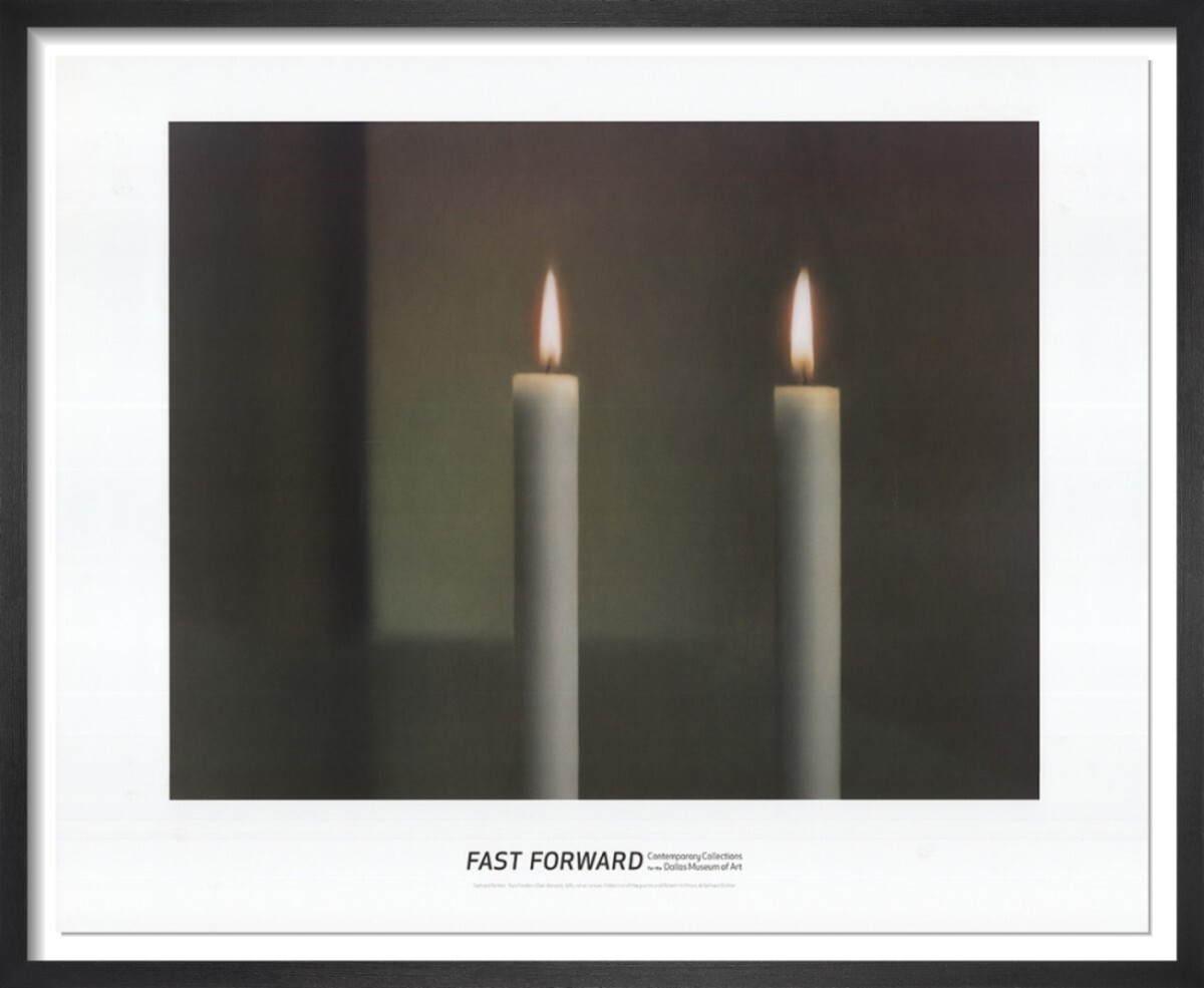 GERHARD RICHTER 'Two Candles (Zwei Kerzen)' 1982 Art Exhib. Poster