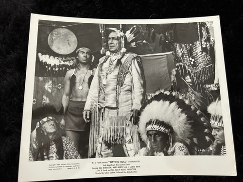 1954 Press Photo - J. Carrol Naish in " Sitting Bull " starring Cliff Robertson