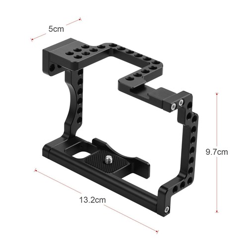 Andoer Alloy Cage Rig with Cold Shoe and 1/4 for Canon EOS-M50 - Picture 7 of 8