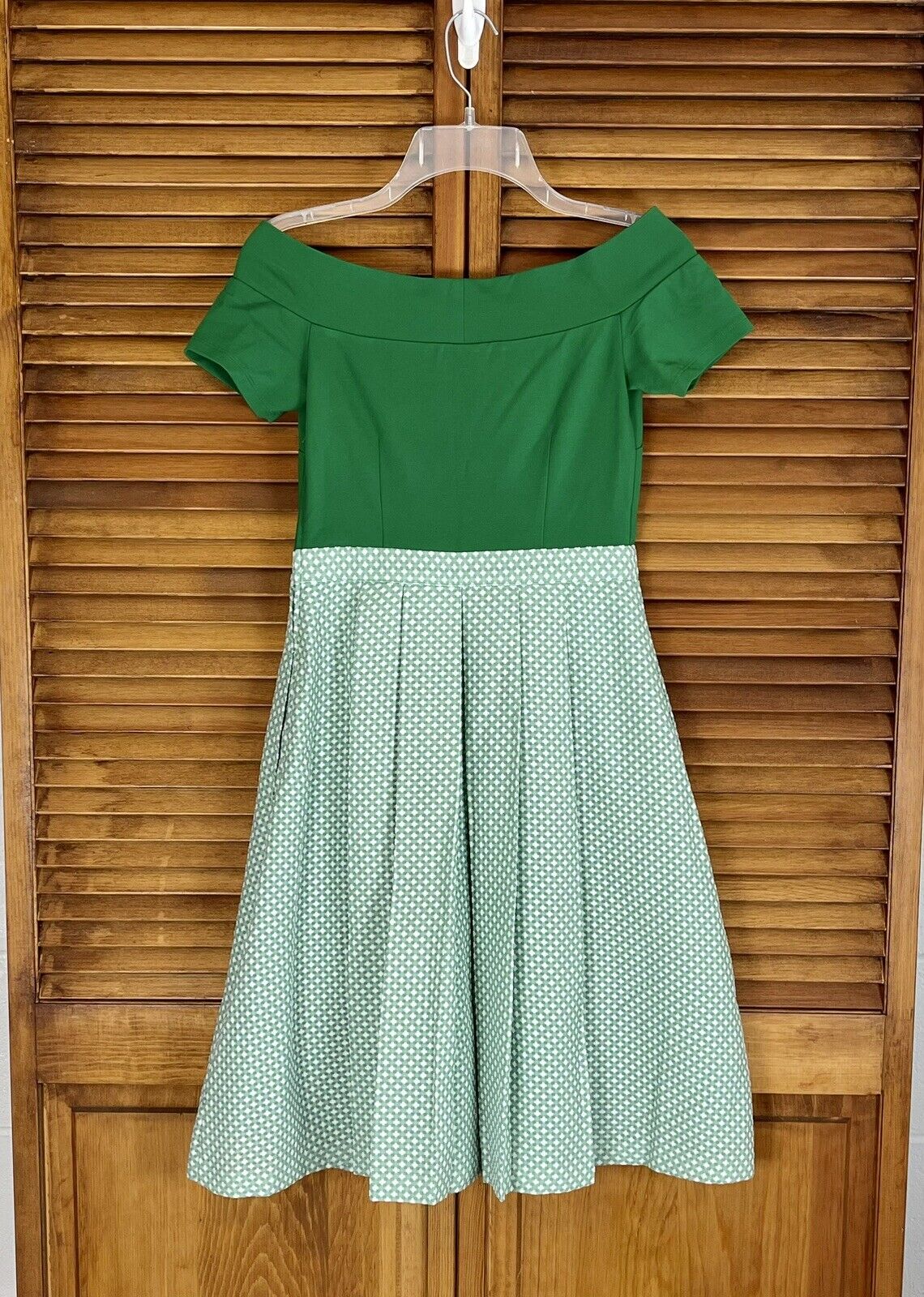 ModCloth Green Double the Lovely A-Line Dress Sz … - image 3