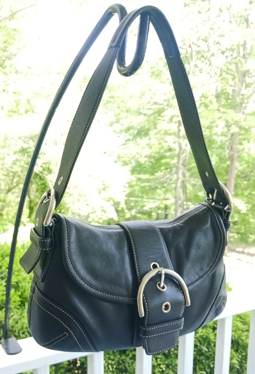 バッグ Coach Flap Soho Black Shoulder leather Coach Soho Bag, Black: Handbags: Amazon.com