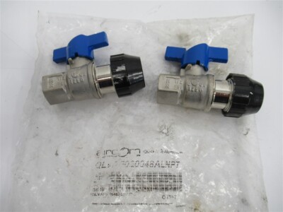 AirCom QLVAF020046ALNPT , 1/2'' Quickline Stainless Steel Ball Valve (PK 2)