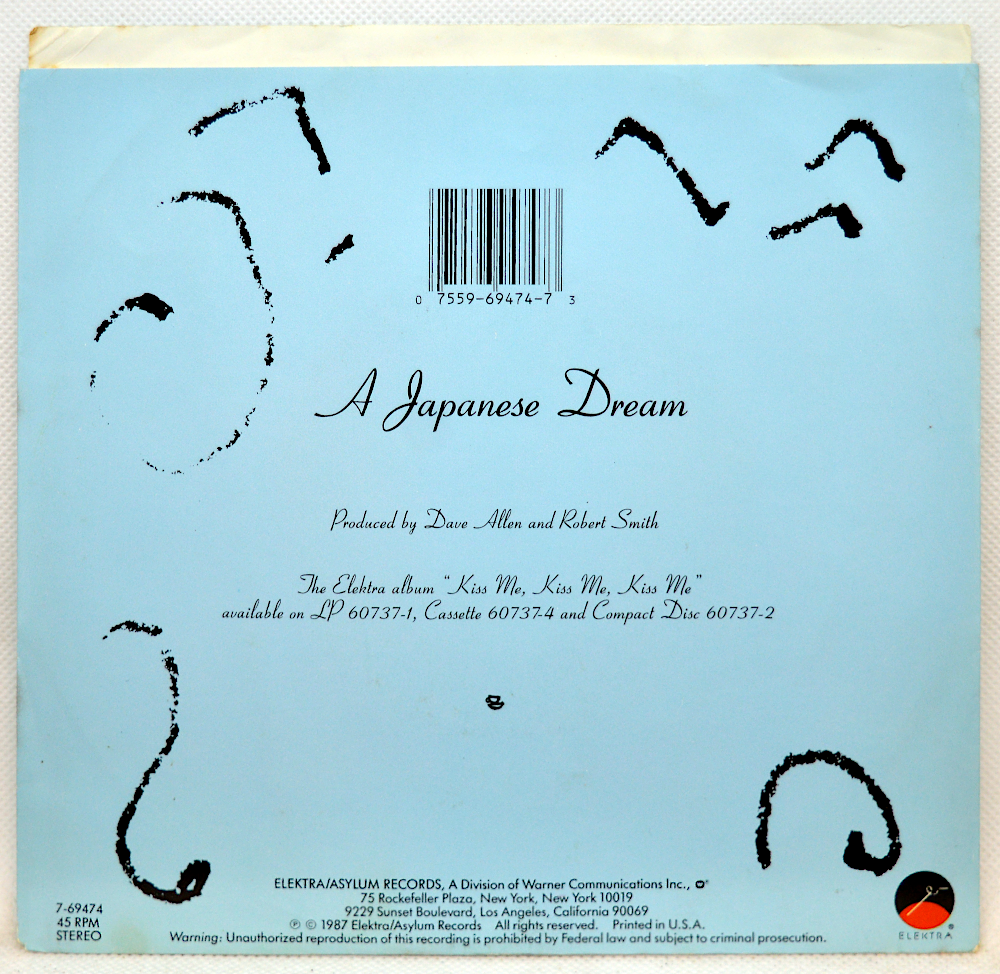 THE CURE ~ Why Can't I Be You? / A Japanese Dream 1987 VINYL 7