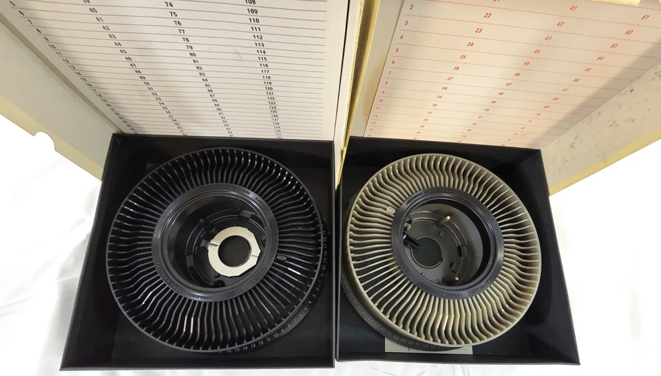 Lot 2 Kodak 80 Count Slide Capacity Film Carousel Trays Photography Art Vintage - Image 2 of 4