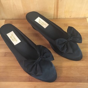 satin mule slippers