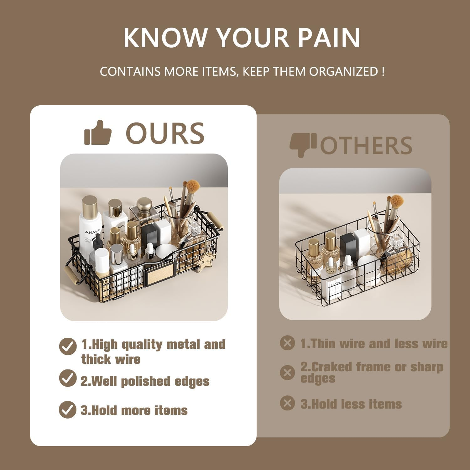 Coffee Pod Basket for Counter, Wire Coffee Pods Holder for K Cup, Coffee Bar Acc eBay