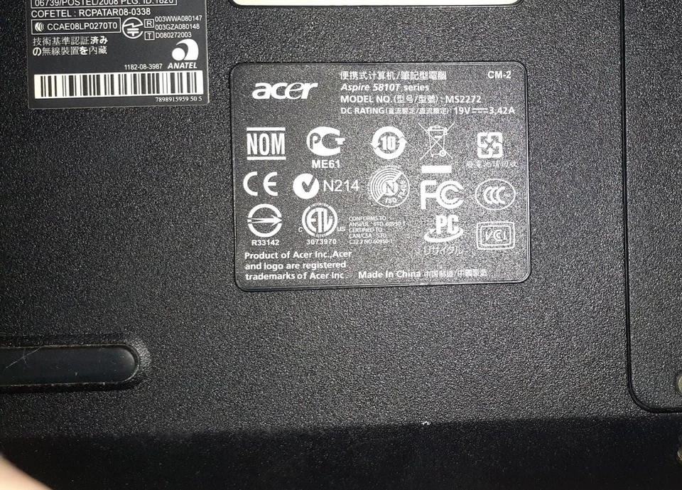 Acer Aspire 5810T-8233 15.6" Laptop - Image 3 of 4