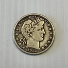 1912-D Barber head half dollar AS