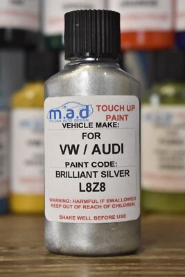 MYLDAN KIT VERNICE RITOCCO RUOTA AUDI L8Z8 ARGENTO BRILLANTE 30ML RS4 RS5 TTRS A3 A4 A5