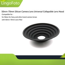 50mm-70mm Silicon Camera Lens Universal Collapsible Lens Hood