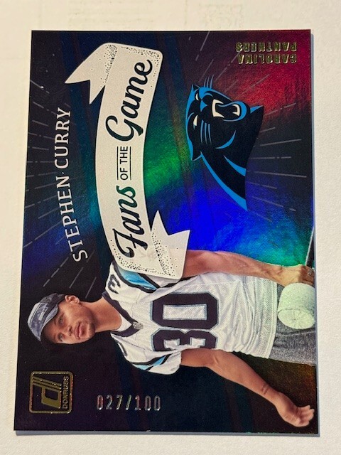 2022 Panini Donruss Football Fans Of The Game Stephen Curry /100 SSP Holo
