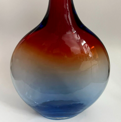 barbini murano バルビーニ　ムラーノ　花瓶2脚セット ヴィンテージ Barbini Murano Hand Blown Art Glass Vase, Signed by Alfredo