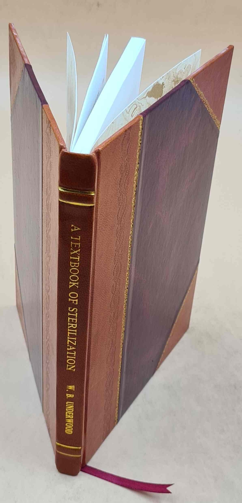 1934 Sterilization Textbook by Underwood Weeden B Leather Bound Edition