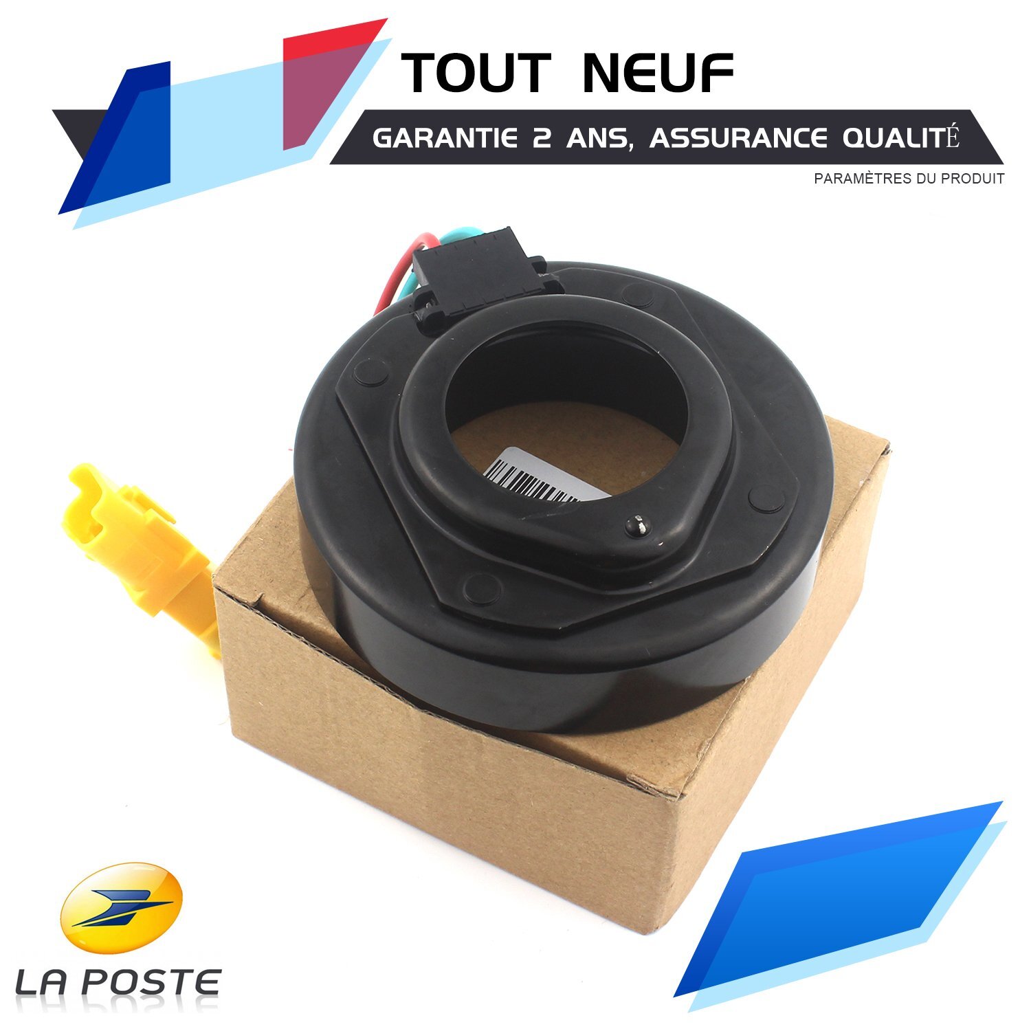 Bobine électroaimant d'esquive pour compresseur clim Sanden SD7V16 SD7C16 en acier renforcé