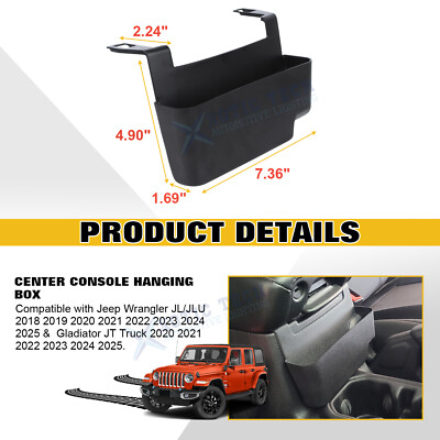 Center Console Hanging Box For Jeep Wrangler JL/JLU Gladiator JT