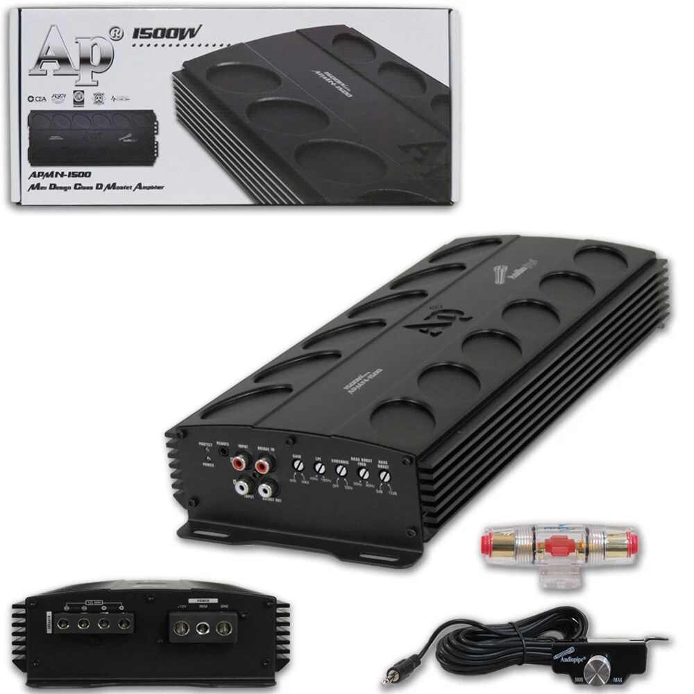 Audiopipe Mini Monoblock Amplifier, 2000 Watts, 51 OFF