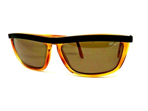 GENNY occhiali da sole uomo vintage anni 80 plastica marrone made italy  donna | eBay