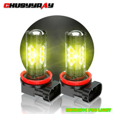 2pc H11 Led Headlight Super Bright Bulb Kit High Low Beam Fog Light Yellow 3000k