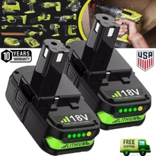 2X 3.6Ah Battery P108 18V Plus For RYOBI High Capacity 18 Volt Lithium-Ion New