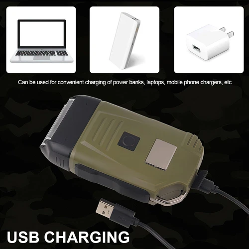 USB Rechargeable Foil Shaver Electric Cordless Wet/Dry Shaver Razor for Men New - Picture 3 of 13