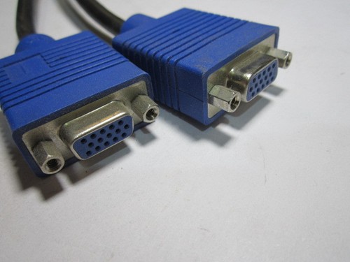 91004085-T DMS-59 to Dual (2) VGA Adapter 887-6852-00 CN-0R0914-25960-4A4-8302 - Picture 6 of 7