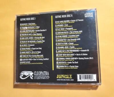 Gothic Rock (2-Disc CD Set, 1993) Cleopatra, Rare Vintage Goth