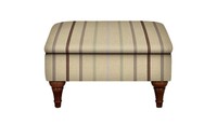 Marks And Spencer Highland Footstool Stool - Melita Striped, Amethyst Marks And Spencer Highland Footstool Stool - Melita Striped, Amethyst