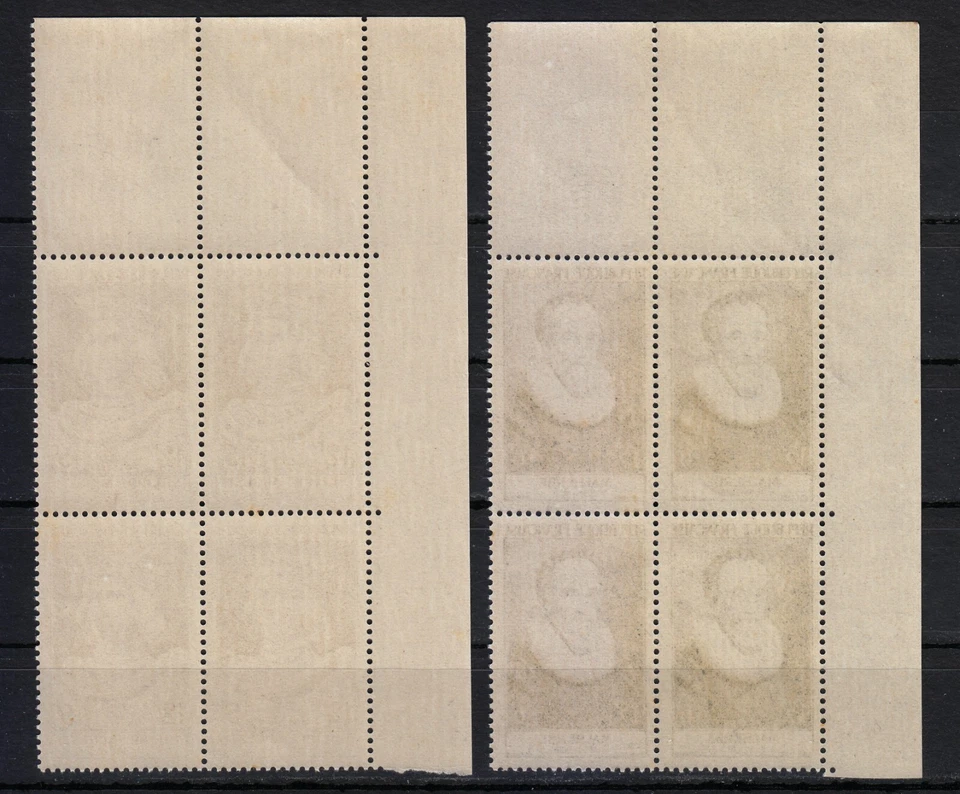 France 1955 MNH Mi 1053-1058 Sc B294-B299 Famous Frenchmen. Portraits. Blocks ** - Image 3 of 4